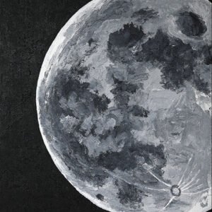 Moon，70x90cm